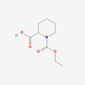 molecular formula C9H15NO4 B1316195 1-(Ethoxycarbonyl)piperidine-2-carboxylic acid CAS No. 130497-14-2