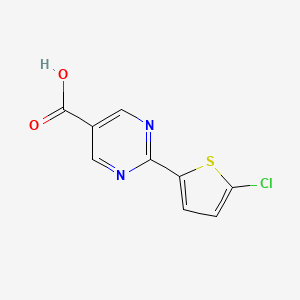 2-(5-Chlorothiophen-2-yl)pyrimidine-5-carboxylic acid