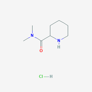 molecular formula C8H17ClN2O B1316196 N,N-二甲基-2-哌啶甲酰胺盐酸盐 CAS No. 383425-11-4