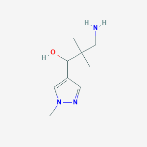 3-amino-2,2-dimethyl-1-(1-methyl-1H-pyrazol-4-yl)propan-1-ol