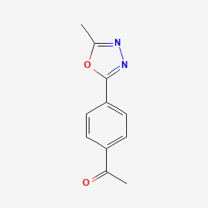 1-[4-(5-Methyl-1,3,4-oxadiazol-2-YL)phenyl]ethan-1-one