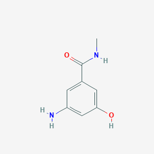 molecular formula C8H10N2O2 B13161988 3-Amino-5-hydroxy-N-methylbenzamide 