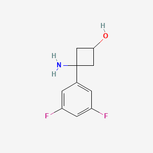 3-Amino-3-(3,5-difluorophenyl)cyclobutan-1-ol