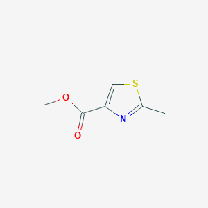 molecular formula C6H7NO2S B1316200 2-甲基噻唑-4-羧酸甲酯 CAS No. 6436-60-8