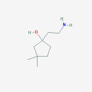 1-(2-Aminoethyl)-3,3-dimethylcyclopentan-1-ol