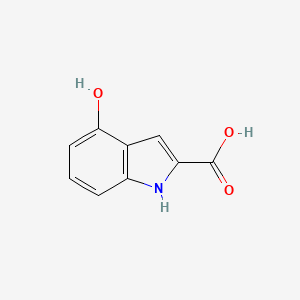 molecular formula C9H7NO3 B1316209 4-羟基-1H-吲哚-2-羧酸 CAS No. 80129-52-8