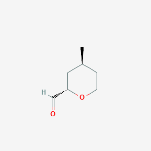 (2S,4S)-4-Methyloxane-2-carbaldehyde