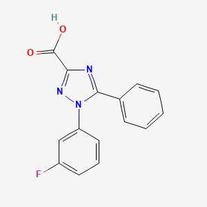 1-(3-Fluorophenyl)-5-phenyl-1H-1,2,4-triazole-3-carboxylic acid