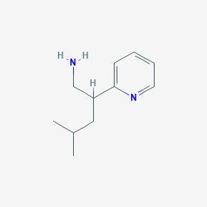 4-Methyl-2-(pyridin-2-yl)pentan-1-amine