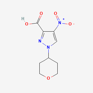 4-Nitro-1-(tetrahydro-2H-pyran-4-yl)-1H-pyrazole-3-carboxylic acid