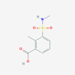 molecular formula C9H11NO4S B13162163 2-Methyl-3-(n-methylsulfamoyl)benzoic acid 