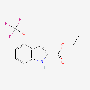 ethyl 4-(trifluoromethoxy)-1H-indole-2-carboxylate