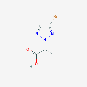 2-(4-Bromo-2H-1,2,3-triazol-2-yl)butanoic acid