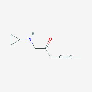 1-(Cyclopropylamino)hex-4-yn-2-one