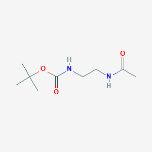 molecular formula C9H18N2O3 B1316223 叔丁基-2-乙酰氨基乙基氨基甲酸酯 CAS No. 207129-09-7
