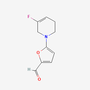 5-(5-Fluoro-1,2,3,6-tetrahydropyridin-1-yl)furan-2-carbaldehyde