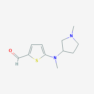 5-[Methyl(1-methylpyrrolidin-3-yl)amino]thiophene-2-carbaldehyde