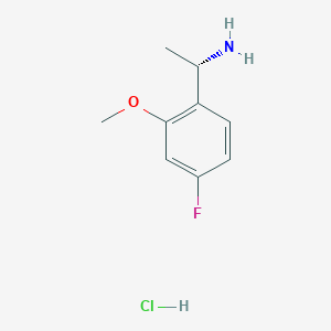 (1S)-1-(4-fluoro-2-methoxyphenyl)ethan-1-amine hydrochloride