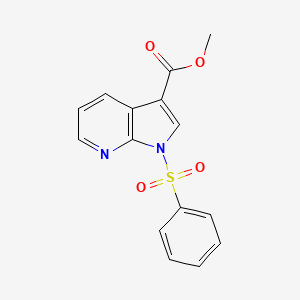B1316227 Methyl 1-(phenylsulfonyl)-1H-pyrrolo[2,3-b]pyridine-3-carboxylate CAS No. 245064-81-7