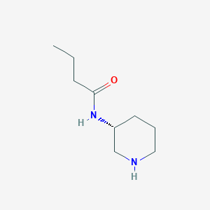 molecular formula C9H18N2O B13162302 N-[(3R)-piperidin-3-yl]butanamide 