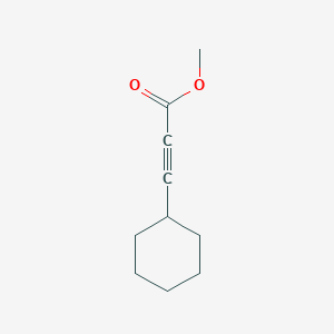 molecular formula C10H14O2 B13162350 Methyl 3-cyclohexylprop-2-ynoate CAS No. 42134-60-1