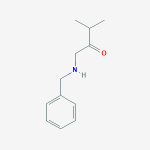 molecular formula C12H17NO B13162353 1-(Benzylamino)-3-methylbutan-2-one 