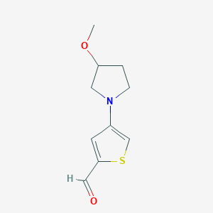 4-(3-Methoxypyrrolidin-1-yl)thiophene-2-carbaldehyde