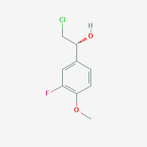 (1R)-2-chloro-1-(3-fluoro-4-methoxyphenyl)ethanol