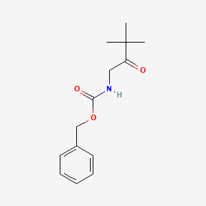 molecular formula C14H19NO3 B13162389 benzyl N-(3,3-dimethyl-2-oxobutyl)carbamate 