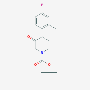 Tert-butyl 4-(4-fluoro-2-methylphenyl)-3-oxopiperidine-1-carboxylate