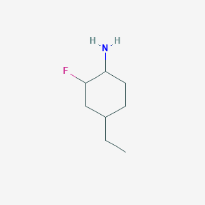 4-Ethyl-2-fluorocyclohexan-1-amine