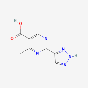 4-methyl-2-(1H-1,2,3-triazol-4-yl)pyrimidine-5-carboxylicacid