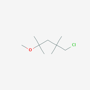 molecular formula C9H19ClO B13162454 1-Chloro-4-methoxy-2,2,4-trimethylpentane 