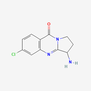 3-amino-6-chloro-1H,2H,3H,9H-pyrrolo[2,1-b]quinazolin-9-one