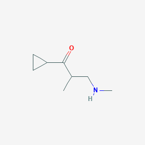 1-Cyclopropyl-2-methyl-3-(methylamino)propan-1-one