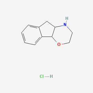 molecular formula C11H14ClNO B13162500 2H,3H,4H,4aH,5H,9bH-indeno[1,2-b]morpholine hydrochloride 