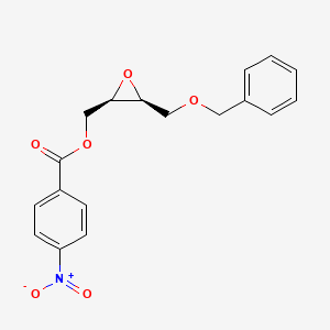 molecular formula C18H17NO6 B1316251 ((2R,3S)-3-((苄氧基)甲基)环氧-2-基)甲基 4-硝基苯甲酸酯 CAS No. 78469-86-0
