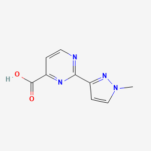 2-(1-methyl-1H-pyrazol-3-yl)pyrimidine-4-carboxylic acid