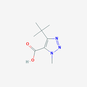 molecular formula C8H13N3O2 B13162527 4-tert-Butyl-1-methyl-1H-1,2,3-triazole-5-carboxylic acid 