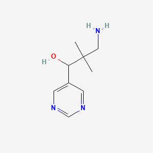 3-Amino-2,2-dimethyl-1-(pyrimidin-5-yl)propan-1-ol