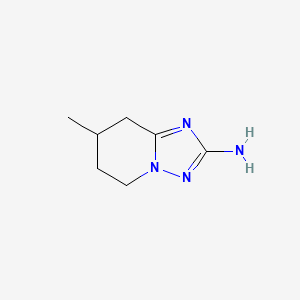 7-Methyl-5H,6H,7H,8H-[1,2,4]triazolo[1,5-a]pyridin-2-amine