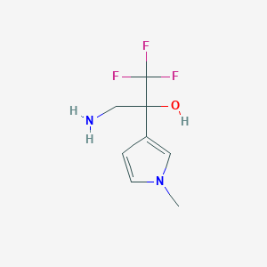 3-amino-1,1,1-trifluoro-2-(1-methyl-1H-pyrrol-3-yl)propan-2-ol