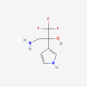 3-amino-1,1,1-trifluoro-2-(1H-pyrrol-3-yl)propan-2-ol