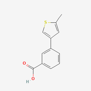 molecular formula C12H10O2S B13162606 3-(5-Methylthiophen-3-yl)benzoic acid 