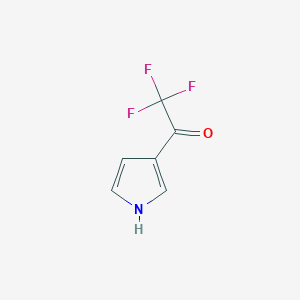molecular formula C6H4F3NO B1316261 2,2,2-三氟-1-(1H-吡咯-3-基)乙酮 CAS No. 130408-89-8