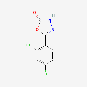 molecular formula C8H4Cl2N2O2 B1316264 5-(2,4-二氯苯基)-1,3,4-噁二唑-2-醇 CAS No. 23767-45-5