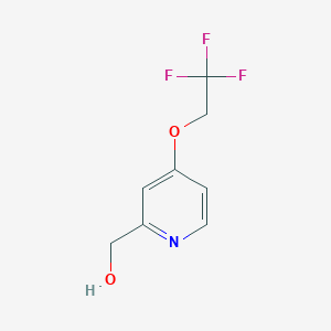 molecular formula C8H8F3NO2 B1316265 (4-(2,2,2-三氟乙氧基)吡啶-2-基)甲醇 CAS No. 103577-65-7