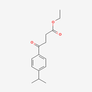 molecular formula C15H20O3 B1316266 4-(4-异丙基苯基)-4-氧代丁酸乙酯 CAS No. 26803-60-1