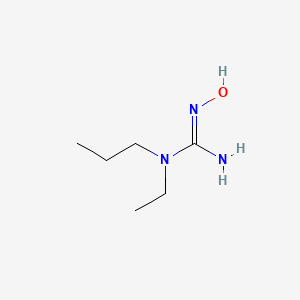 molecular formula C6H15N3O B13162683 1-Ethyl-2-hydroxy-1-propylguanidine 