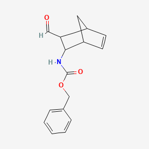 molecular formula C16H17NO3 B13162723 Benzyl 3-formylbicyclo[2.2.1]hept-5-en-2-ylcarbamate 